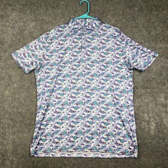 TailorByrd Golf Polo Shirt Men's Medium Geometric Performance Abstract Preppy - Picture 1 of 8